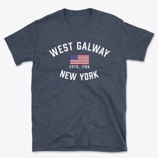 West Galway New York Patriot Basic T-Shirt