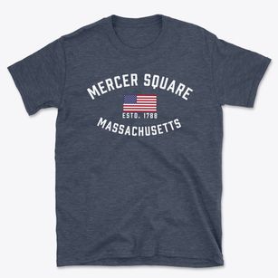 Mercer Square Massachusetts Patriot Basic T-Shirt
