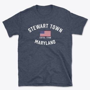 Stewart Town Maryland Patriot Basic T-Shirt