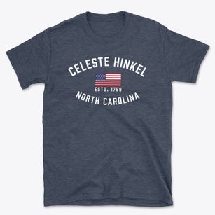Celeste Hinkel North Carolina Patriot Basic T-Shirt