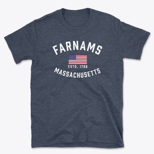Farnams Massachusetts Patriot Basic T-Shirt