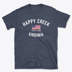 Happy Creek Virginia Patriot Basic T-Shirt