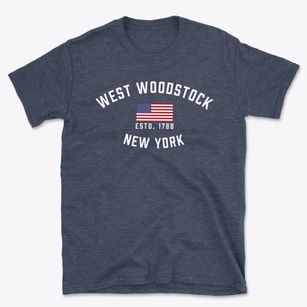 West Woodstock New York Patriot Basic T-Shirt
