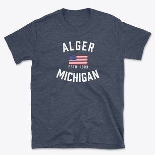 Alger Michigan Patriot Basic T-Shirt