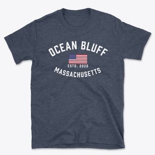 Ocean Bluff Massachusetts Patriot Basic T-Shirt