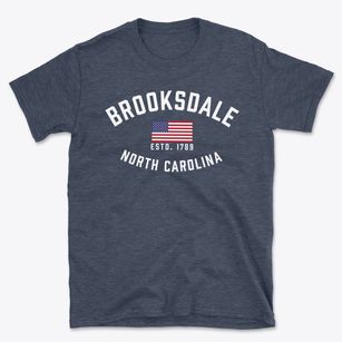 Brooksdale North Carolina Patriot Basic T-Shirt
