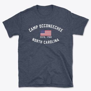 Camp Occoneechee North Carolina Patriot Basic T-Shirt