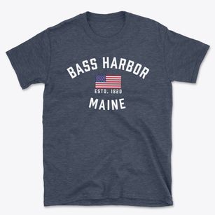 Bass Harbor Maine Patriot Basic T-Shirt