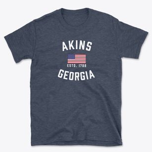 Akins Georgia Patriot Basic T-Shirt