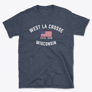 West La Crosse Wisconsin Patriot Basic T-Shirt