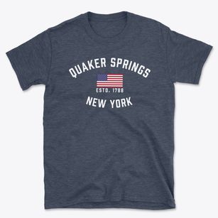 Quaker Springs New York Patriot Basic T-Shirt