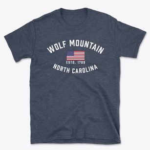 Wolf Mountain North Carolina Patriot Basic T-Shirt