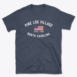 Pine Log Village North Carolina Patriot Basic T-Shirt