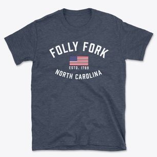 Folly Fork North Carolina Patriot Basic T-Shirt