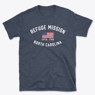 Refuge Mission North Carolina Patriot Basic T-Shirt