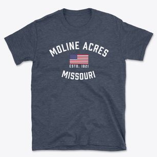 Moline Acres Missouri Patriot Basic T-Shirt