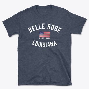 Belle Rose Louisiana Patriot Basic T-Shirt
