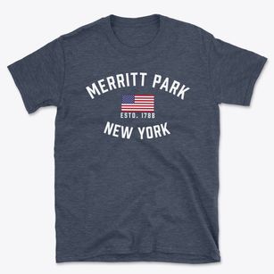 Merritt Park New York Patriot Basic T-Shirt