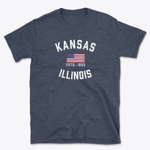 Kansas Illinois Patriot Basic T-Shirt