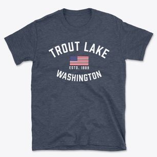 Trout Lake Washington Patriot Basic T-Shirt