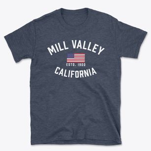 Mill Valley California Patriot Basic T-Shirt