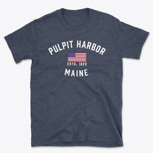 Pulpit Harbor Maine Patriot Basic T-Shirt