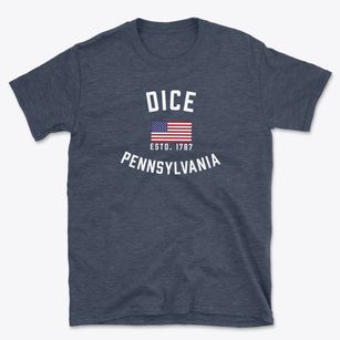 Dice Pennsylvania Patriot Basic T-Shirt