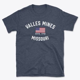 Valles Mines Missouri Patriot Basic T-Shirt