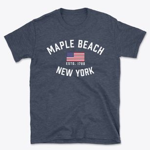 Maple Beach New York Patriot Basic T-Shirt