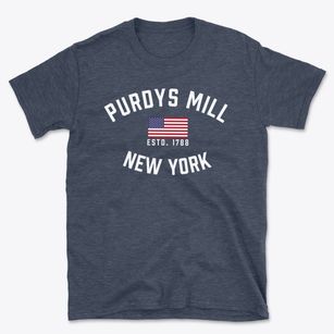 Purdys Mill New York Patriot Basic T-Shirt