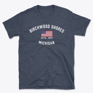 Birchwood Shores Michigan Patriot Basic T-Shirt