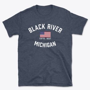 Black River Michigan Patriot Basic T-Shirt