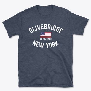 Olivebridge New York Patriot Basic T-Shirt