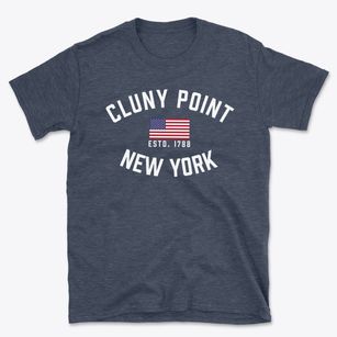 Cluny Point New York Patriot Basic T-Shirt