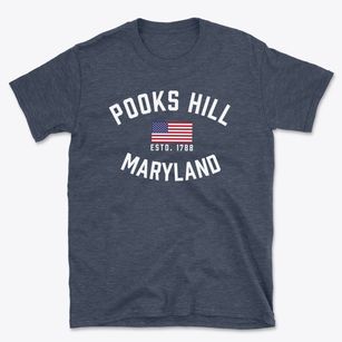 Pooks Hill Maryland Patriot Basic T-Shirt