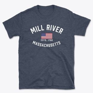 Mill River Massachusetts Patriot Basic T-Shirt