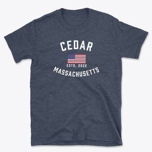 Cedar Massachusetts Patriot Basic T-Shirt