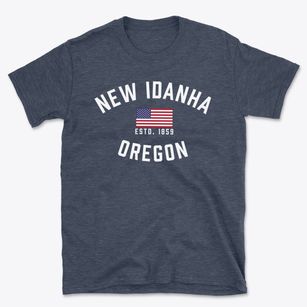New Idanha Oregon Patriot Basic T-Shirt