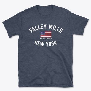 Valley Mills New York Patriot Basic T-Shirt