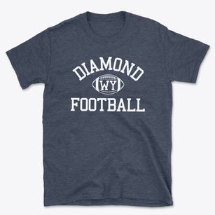 Diamond Wyoming Football Basic T-Shirt