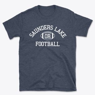 Saunders Lake Oregon Football Basic T-Shirt