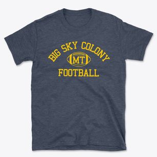 Big Sky Colony Montana Football Basic T-Shirt