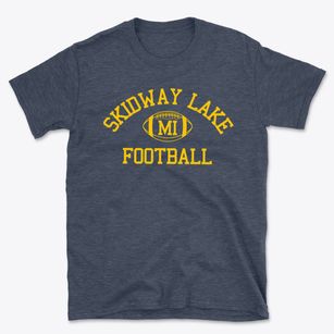 Skidway Lake Michigan Football Basic T-Shirt