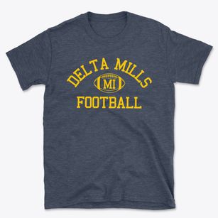 Delta Mills Michigan Football Basic T-Shirt