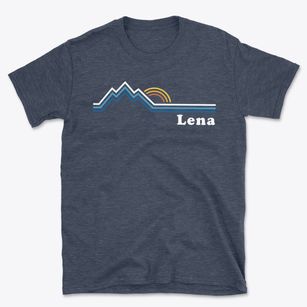 Lena Oregon Mountain View Basic T-Shirt