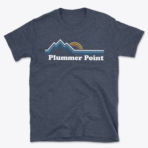 Plummer Point Wisconsin Mountain View Basic T-Shirt