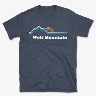 Wolf Mountain North Carolina Mountain View Basic T-Shirt