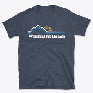 Whichard Beach North Carolina Mountain View Basic T-Shirt