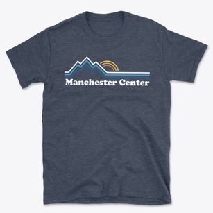 Manchester Center Vermont Mountain View Basic T-Shirt
