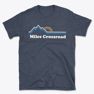 Miles Crossroad North Carolina Mountain View Basic T-Shirt